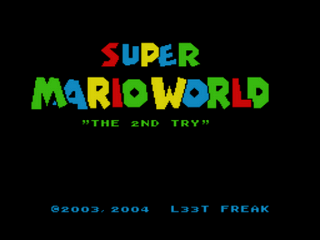 Super Mario World - The 2nd Try Title Screen